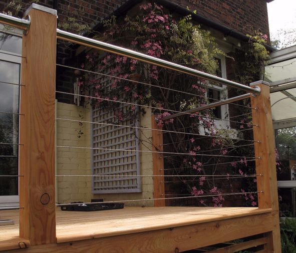 Decking infill Cable Railing System